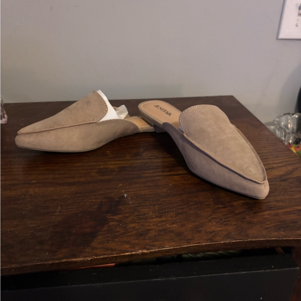 JustFab Taupe Flats